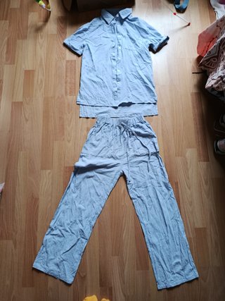Conjunto azul claro