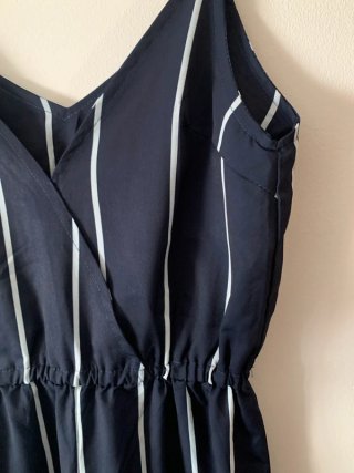 Mono Zaful Rayas Azul Marino Talla S