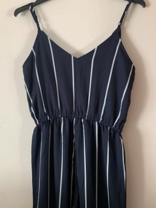 Mono Zaful Rayas Azul Marino Talla S