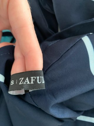 Mono Zaful Rayas Azul Marino Talla S
