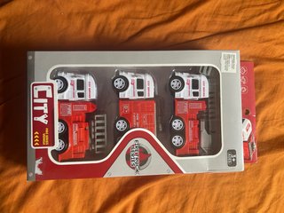 Set 3 Camiones Bomberos Juguete