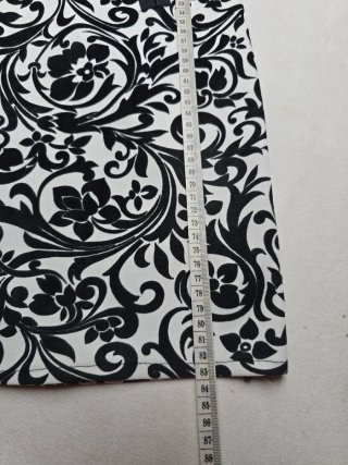 Vestido estampado blanco y negro