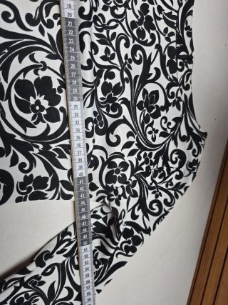 Vestido estampado blanco y negro