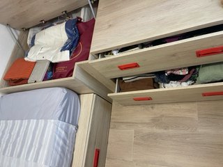 Cama nido con arcón y cajones