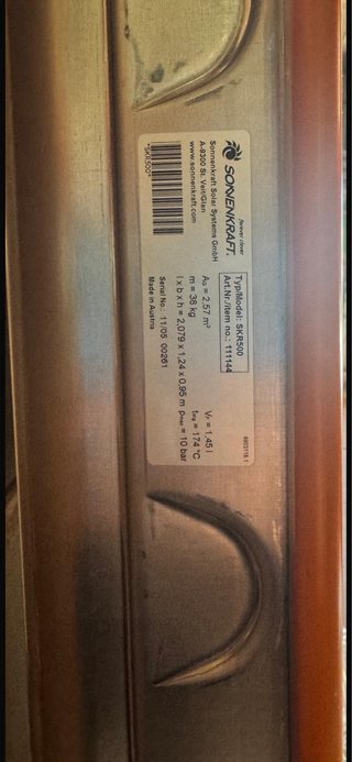 Panel solar térmico SKR 500