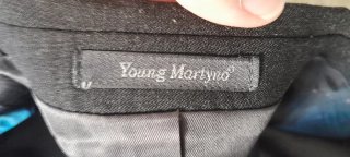 Traje de chaqueta gris hombre chaleco gris marengo