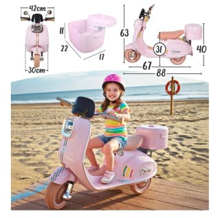 Moto eléctrica infantil rosa