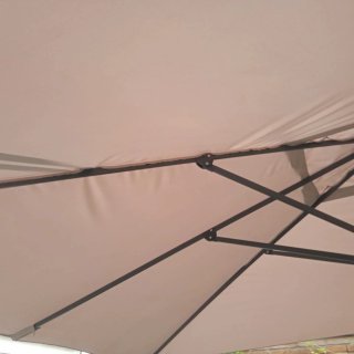 Sombrilla terraza 3x4m +funda + 4 pies de hormigón