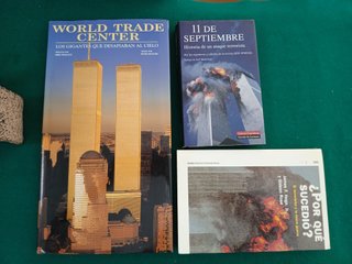 Lote 3 libros del Atentado del World Trade Center