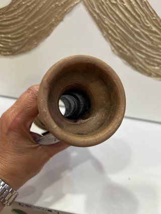 Candelabro de cerámica con luna