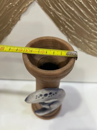 Candelabro de cerámica con luna