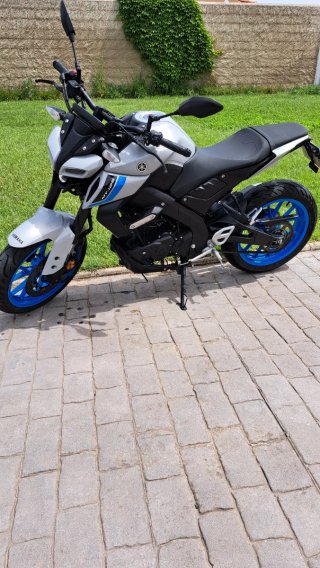 Yamaha MT-125 Gris y Cyan