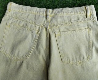Pantalones vaqueros Mango amarillos talla 44 MOM