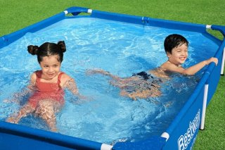 Piscina desmontable tubular infantil 221 x 150x43