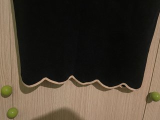 Top tirantes Zara negro con borde crema