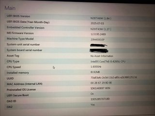 Portátil Lenovo ThinkPad T590 Negro