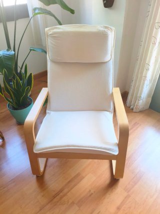 Sillón reclinable Ikea madera