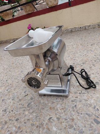 Picadora de carne eléctrica acero inoxidable