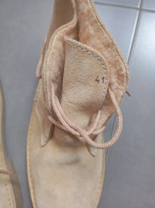 Botas de piel vuelta beige