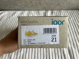 Sandalias Igor T21 Amarillas