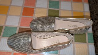 Scarpe CASANOVA oro/argento traforate
