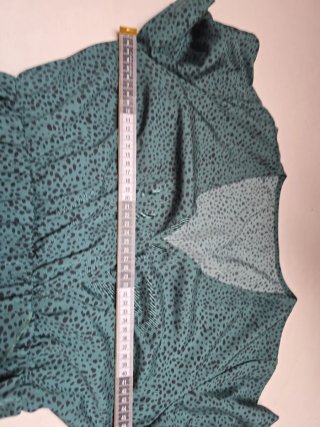 Vestido verde estampado