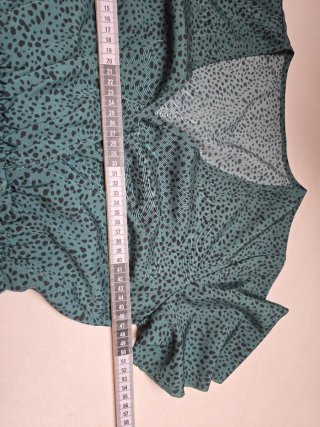 Vestido verde estampado