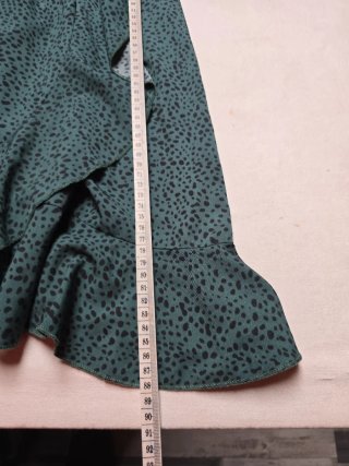 Vestido verde estampado