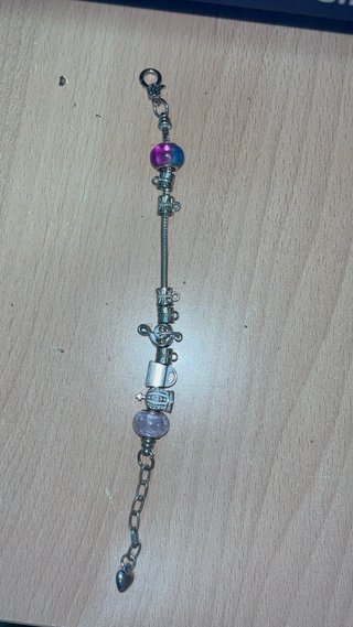 Pulsera bisutería perlas brillo