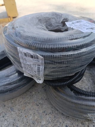 Tubo corrugato nero (3 rotoli)
