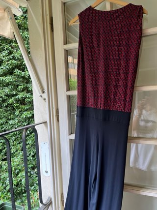 Tuta elegante Martina esse rossa e blu made italy