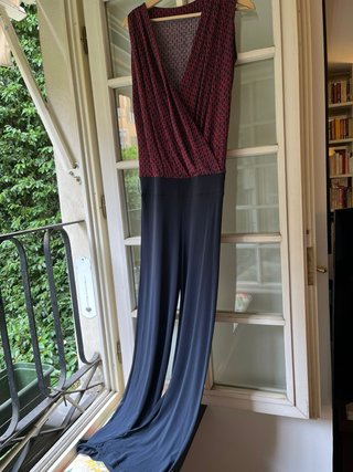 Tuta elegante Martina esse rossa e blu made italy
