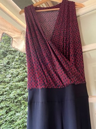 Tuta elegante Martina esse rossa e blu made italy