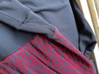 Tuta elegante Martina esse rossa e blu made italy