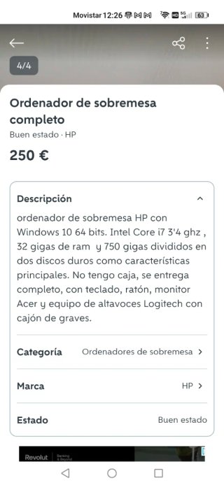 Pc sobremesa