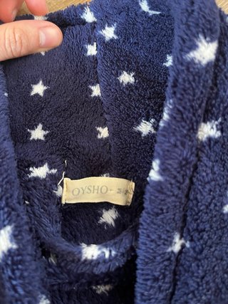 Bata Oysho estrellas azul Talla M