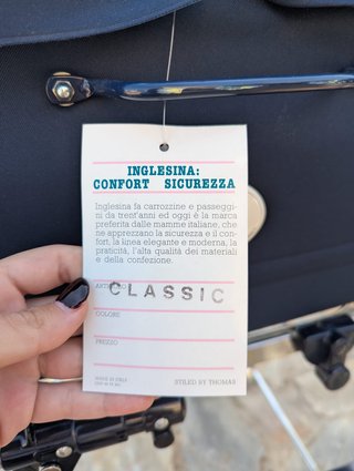 Carrito Bebé Clásico Inglesina Azul Marino