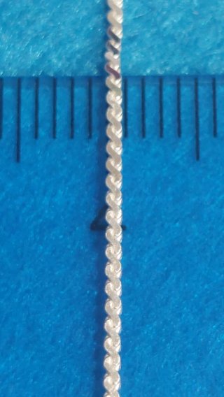 Cadena de 45cm de Plata de Ley