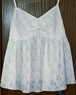 Top de tirantes blanco calado