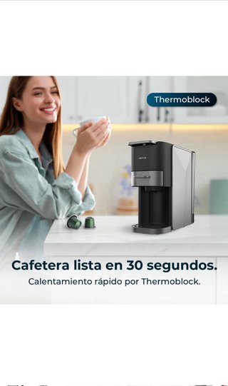 Cafetera Cecotec Negra y Plateada