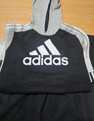 Conjunto Chándal Adidas Negro y Blanco