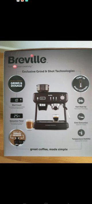 Cafetera Breville Barista Max+ Molido y Dosis