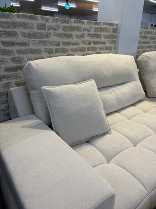 Sofá modular blanco tela