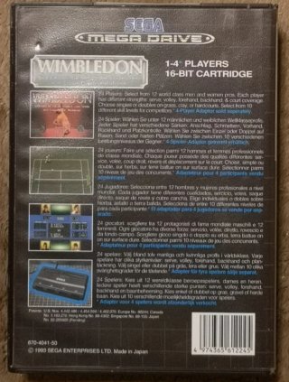 Wimbledon Sega Mega Drive