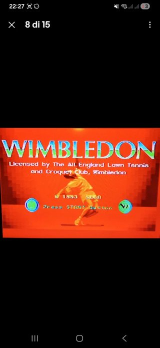 Wimbledon Sega Mega Drive