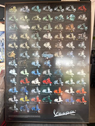 Póster Vespa Vintage Motos Clásicas