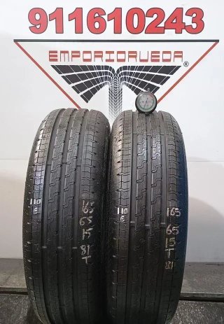 165 65 15 T CONTINENTAL RUEDA AL 90% VIDA UTIL