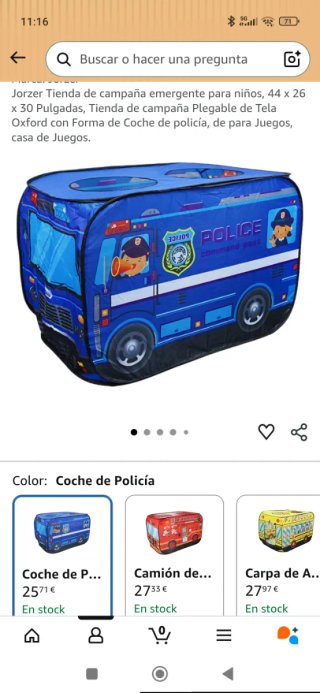 Casa de juegos policía plegable
