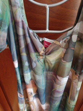 Vestido Zara Disney Bambi Talla M