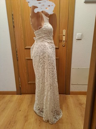 Traje NOVIA boda BORDADOS. Punto y transparencias